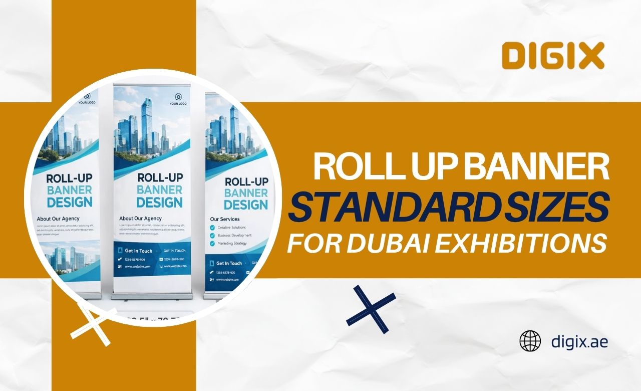 Roll Up Banner Standard Sizes for Dubai Exhibitions
